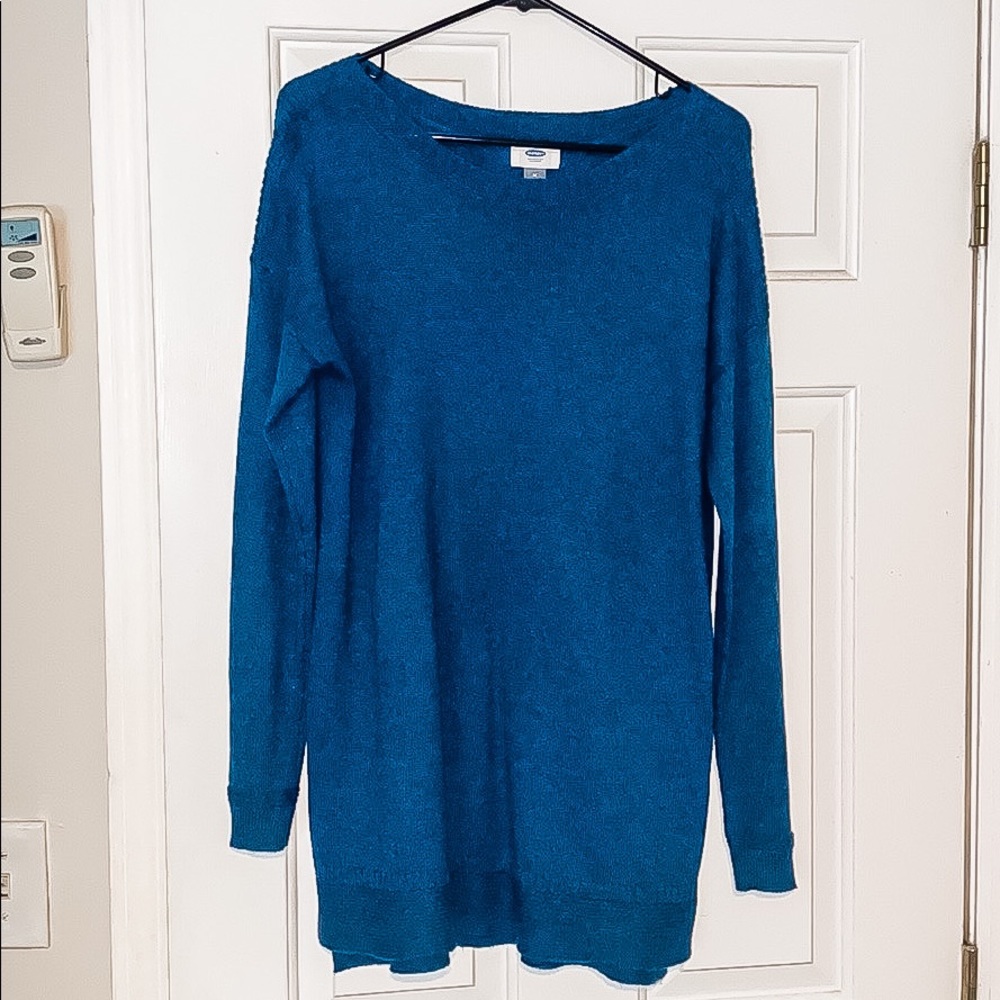 Teal sweater tunic